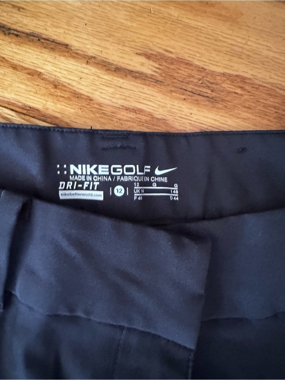 Nike Golf Black Dri-FIT Pants size 12 - Picture 2 of 4